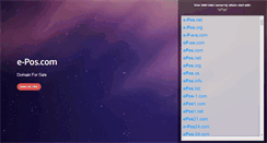 Desktop Screenshot of e-pos.com